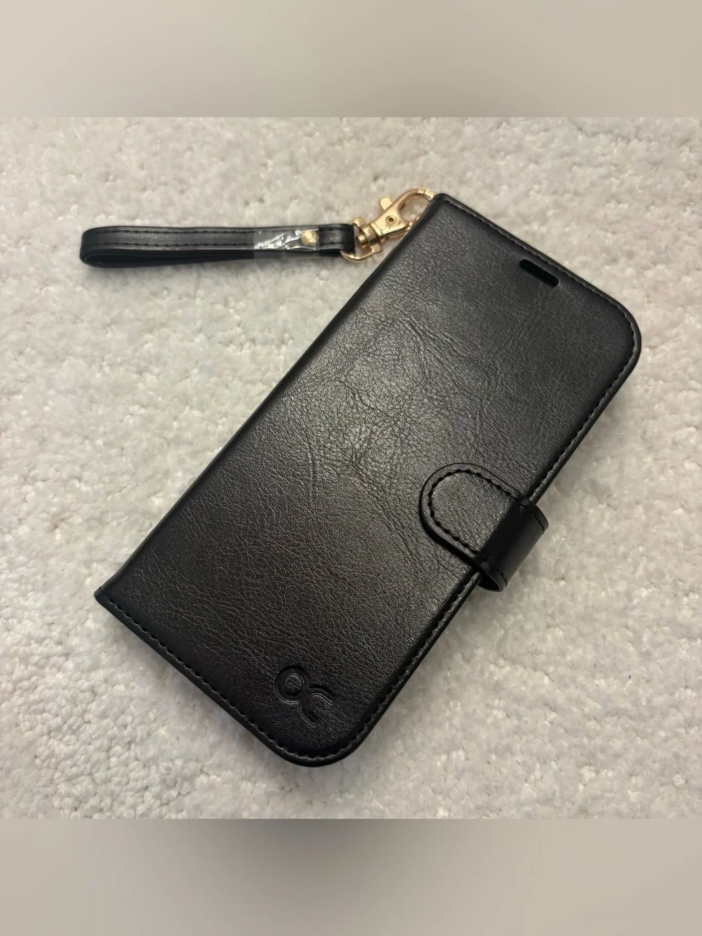 iPhone 17 Detachable Wallet Case MagSafe Vegan Leather Black Shockproof RFID